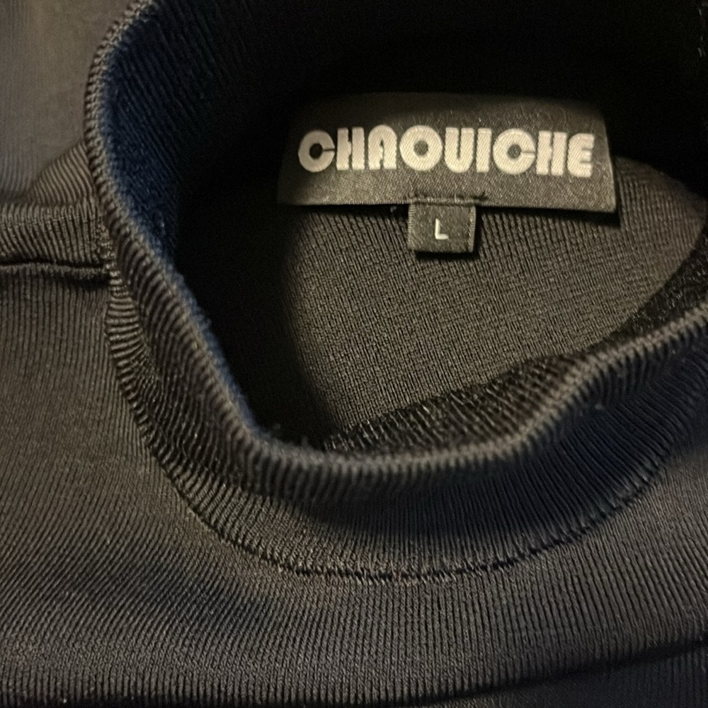 NWOT - CHAOUICHE Women's Sleeveless Knit Dress; COLOR: Black SIZE: Large - Picture 6 of 7